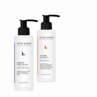 PURE SAACH PROFESSIONAL 2 ÜRÜN BİRLİKTE JUNIPER SHAMPOO Ve KERATİN SAÇ BAKIM KREM 